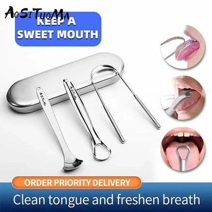 Stainless Steel Tongue Scraper