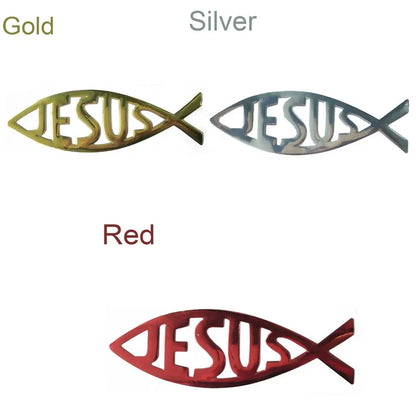 Jesus Fish Car Emblem