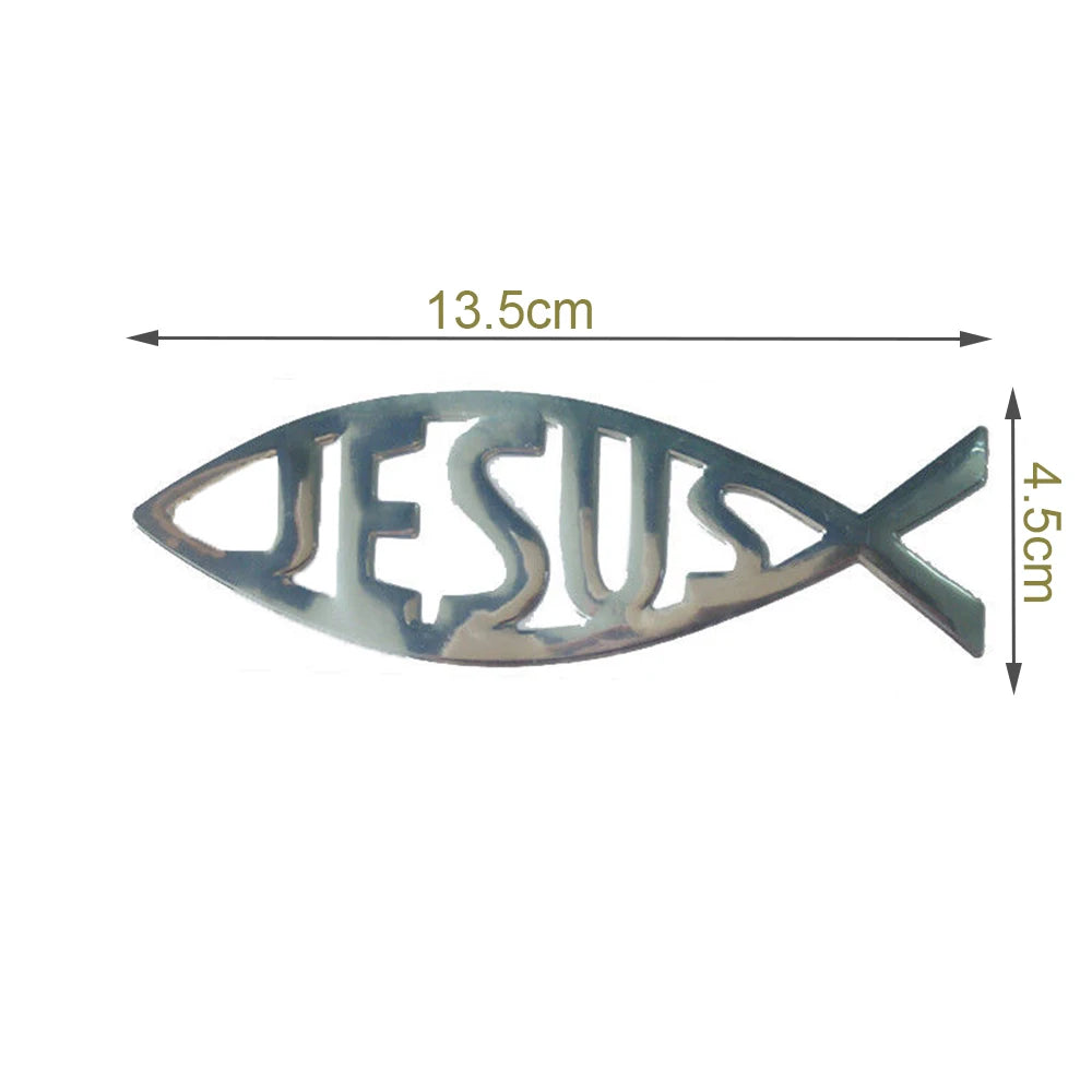 Jesus Fish Car Emblem