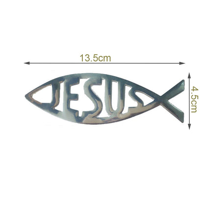 Jesus Fish Car Emblem