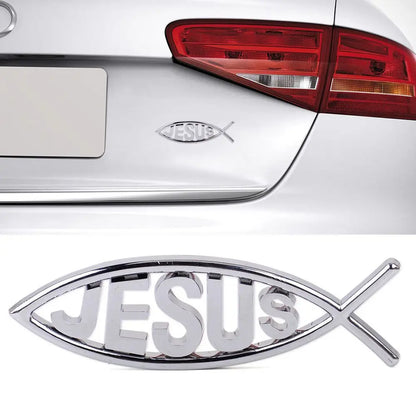 Jesus Fish Car Emblem