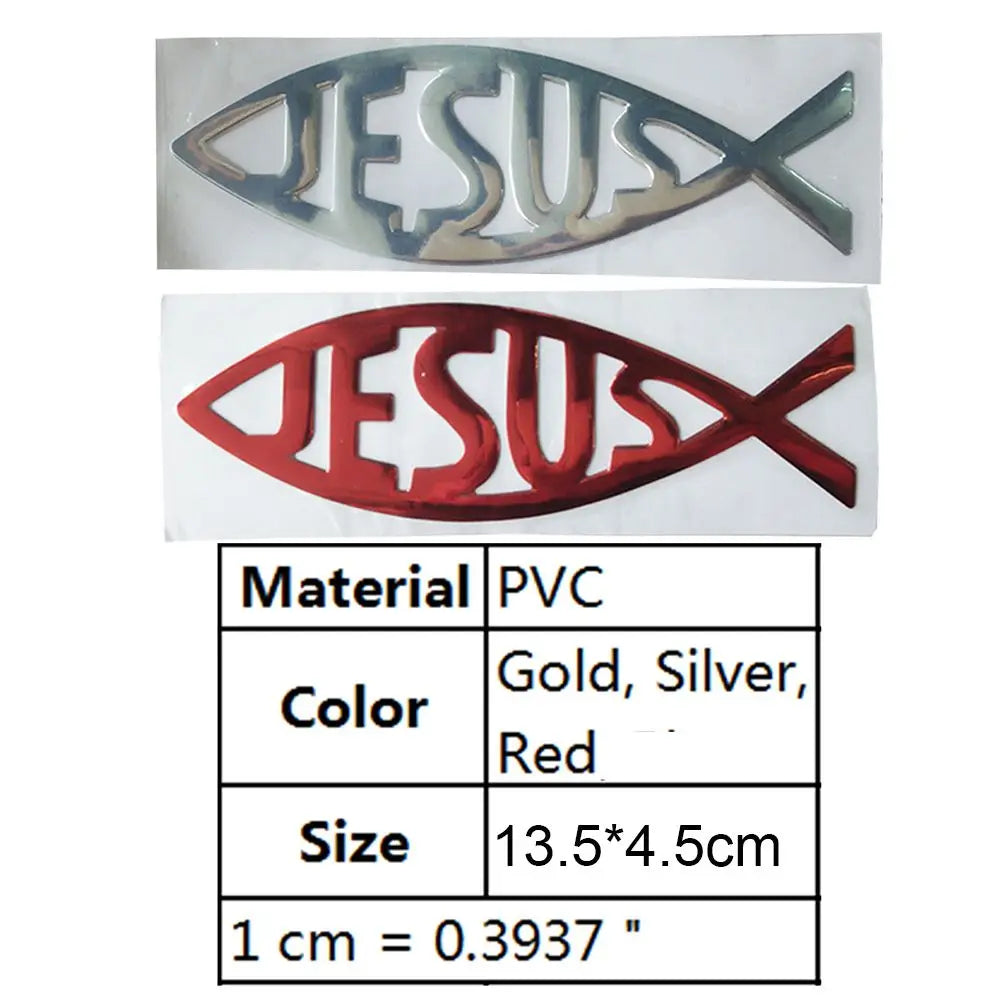 Jesus Fish Car Emblem